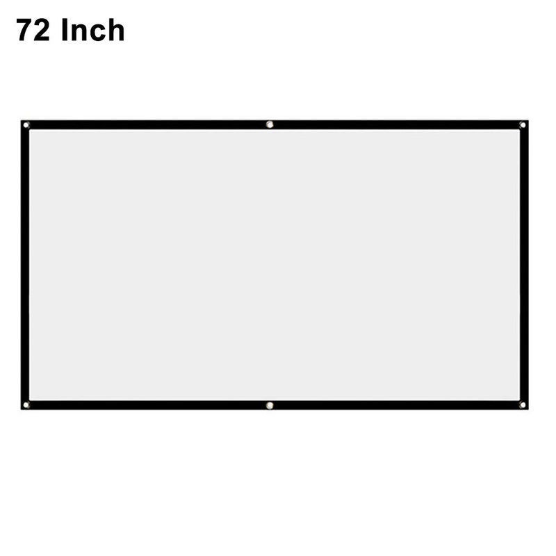 StepOK Projector Screen, White Projector Screen, 16:9 No Crease Home Theater Foldable Projection Screen 60"|72"|84"|100"|120"|150" - Image 2